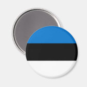 Patriottic Estonia Flag Magneet (Voorkant / Achterkant)
