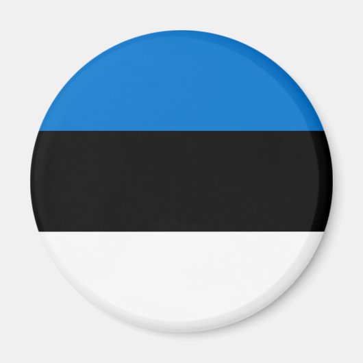 Patriottic Estonia Flag Magneet (Voorkant)