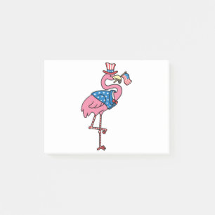 Patriottic Flamingo Post-it® Notes
