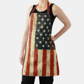 Patriottic Grungy American USA Flag Schort (Insitu)