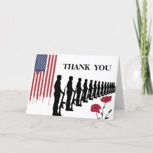 Patriottic Happy Veteran Day Bedankkaart