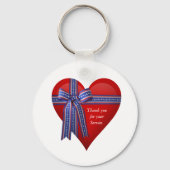 Patriottic Heart-afbeelding Sleutelhanger (Voorkant)