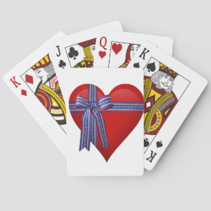 Patriottic Heart-afbeelding Speelkaarten