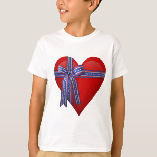 Patriottic Heart-afbeelding T-shirt