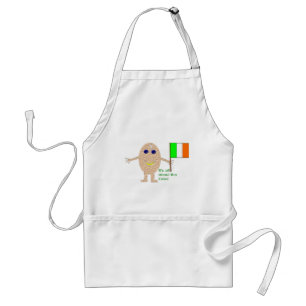 Patriottic Irish Egg Funny Cooking Schort
