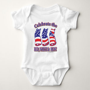 Patriottic Kitty Cats Romper