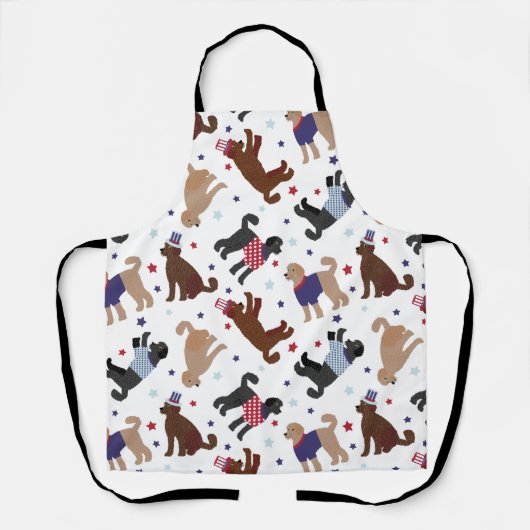 Patriottic Labradole Pattern Schort (Voorkant)