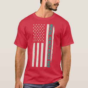 Patriottic Nursing Hospital Doctor Mental Health N T-shirt
