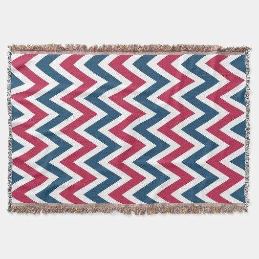 Patriottic Pattern Throw Blanket Deken (Voorkant)