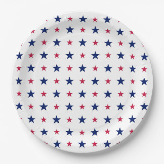 Patriottic Red White Blue Stars Verenigde Staten Papieren Bordje