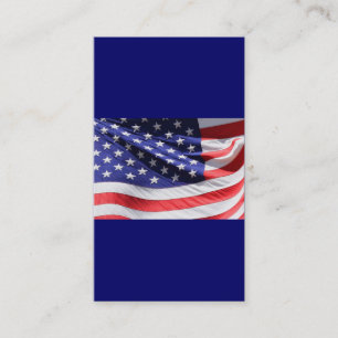 Patriottic Red White en Blue USA American Flag Visitekaartje