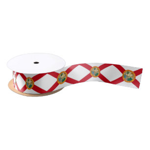 Patriottic Ribbon met vlag van Florida, VS Lint