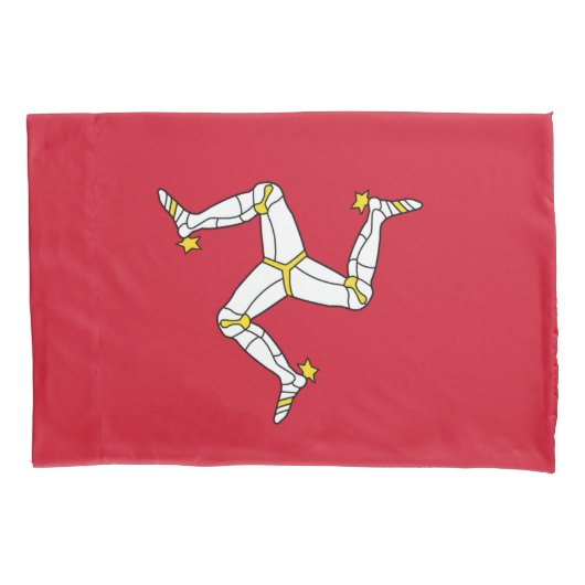 Patriottic Single Pillowcase Isle of Man flag, VK Kussensloop (Voorkant)