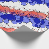 Patriottic Splatter Cadeaupapier (Hoek)