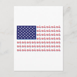 Patriottic Sport Bike Briefkaart