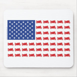 Patriottic Sport Bike Flag Muismat