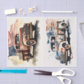 Patriottic Truck Tissuepapier (Craft)