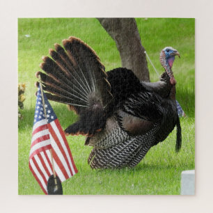 Patriottic Turkey Strut Legpuzzel