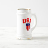 Patriottic U.S.A American Flag Shield Bierpul (Voorkant rechts)