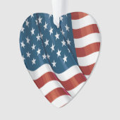Patriottic USA Flag Ornament (voorkant)
