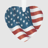 Patriottic USA Flag Ornament (voorkant)