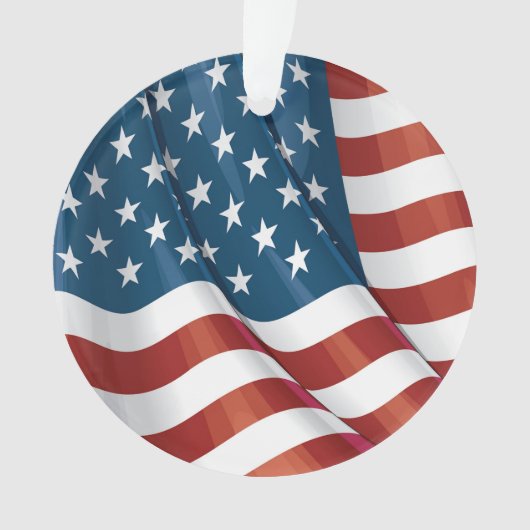 Patriottic USA Flag Ornament (voorkant)