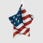 Patriottic USA Flag Ornament (voorkant)