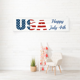 Patriottic USA Indoor Banner