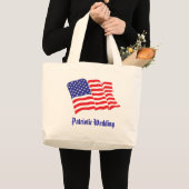 Patriottic Wedding Grote Tote Bag (Voorkant (product))