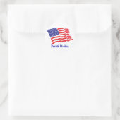 Patriottic Wedding Ronde Sticker (Tas)