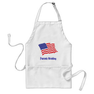 Patriottic Wedding Standaard Schort