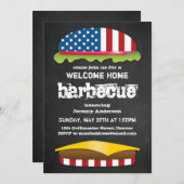Patriottic Welcome Home BBQ Kaart (Voorkant / Achterkant)