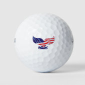 Patriottic Whale Tail Golfballen (Voorkant)