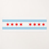 Patriottic Yoga Mats met vlag van Chicago City, Ve Yogamat (Voorkant (horizontaal))