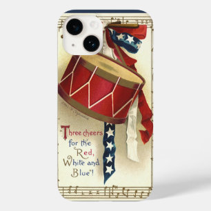  patriotticum, drums met muzieknotities Case-Mate iPhone 14 hoesje