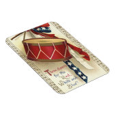  patriotticum, drums met muzieknotities magneet (Rechterzijde)