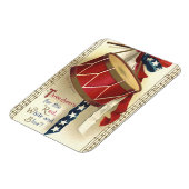  patriotticum, drums met muzieknotities magneet (Linkerzijde)