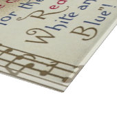 patriotticum, drums met muzieknotities snijplank (Hoek)