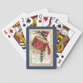  patriotticum, drums met muzieknotities speelkaarten (Achterkant)