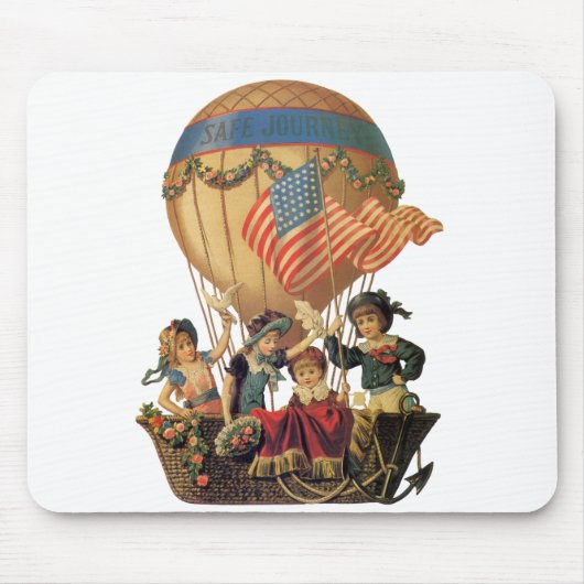  patriotticum, kinderen in een luchtballon muismat (Voorkant)