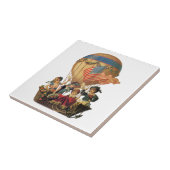 patriotticum, kinderen in een luchtballon tegeltje (Zijkant)