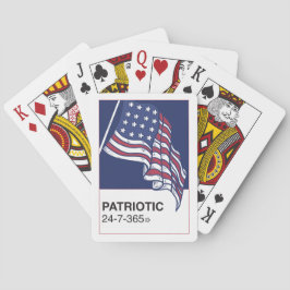 Patriottisch 24/7/365 pokerkaarten