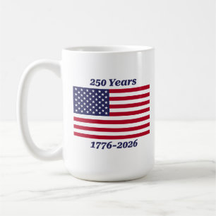 Patriottisch 250 Jaar 1776-2026 Koffiemok