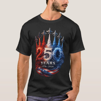 Patriottisch 250 Jaar Aviatiebtribut T-shirt