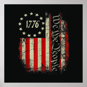 Patriottisch 4 juli Amerika Poster