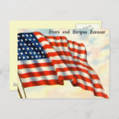  Patriottisch 4 juli Briefkaart (Voorkant / Achterkant)