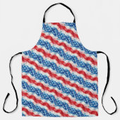 Patriottisch 4 juli chef grillmaster schort (Voorkant)