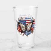 Patriottisch 4 juli glas (Achterkant)