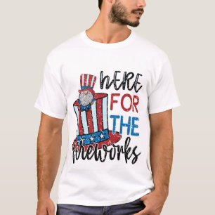 Patriottisch 4 juli Vuurwerk Kabouter T-Shirt