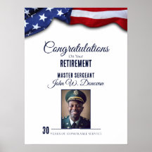 Patriottisch aangepast militair pensioen Poster